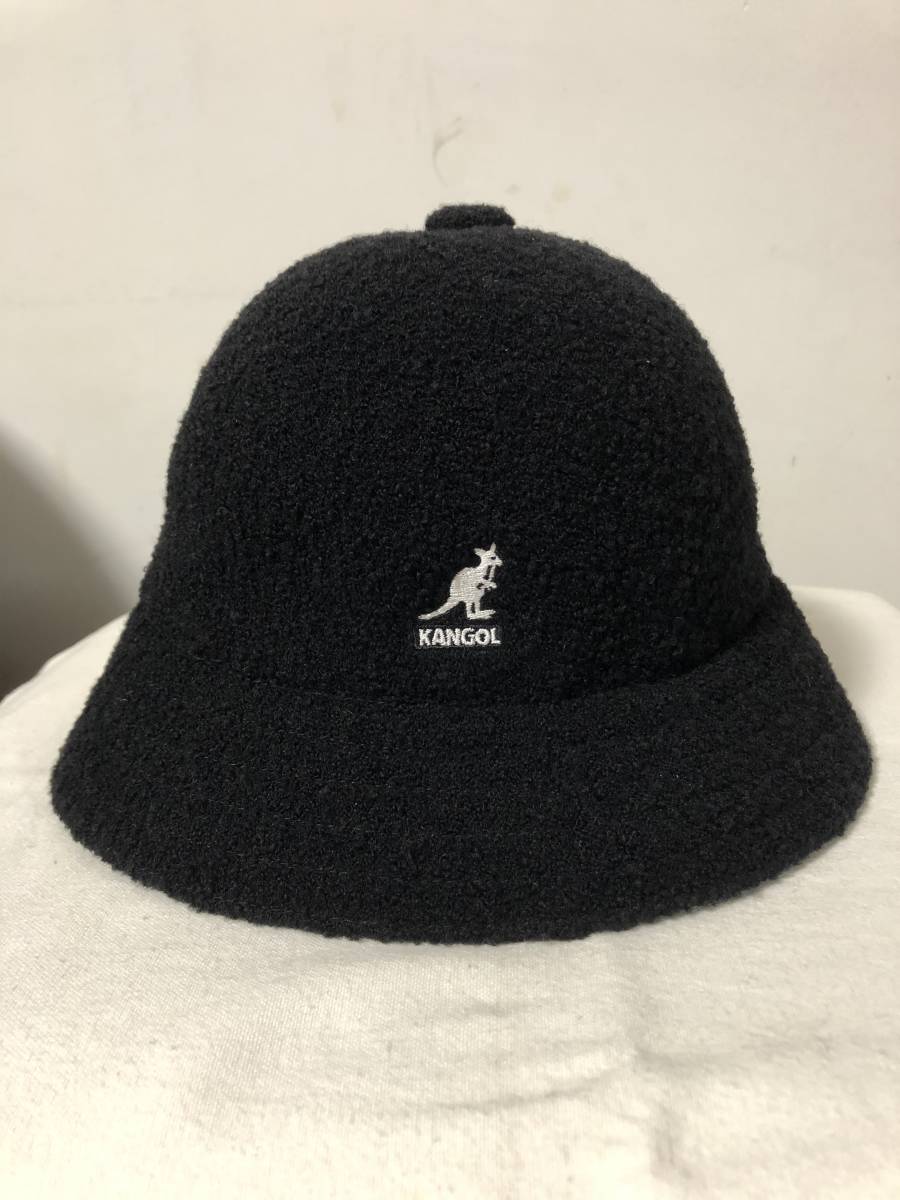 新品 KANGOL Boiled Wool Casual Black 定価9，790円 カンゴール ハット 帽子 cap 黒 ブラック hat ウール