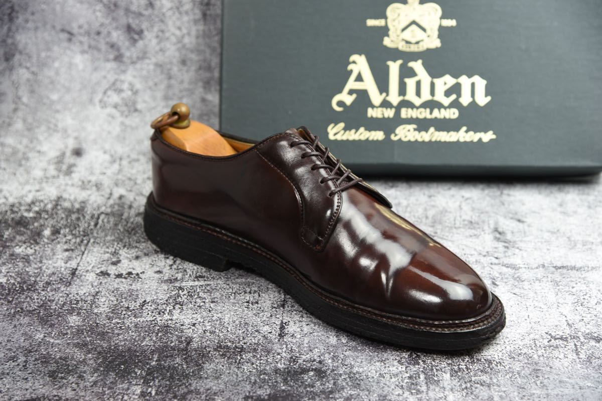 Alden コードバン #990 8D(26.0cm相当) ダークバーガンディ バリー 