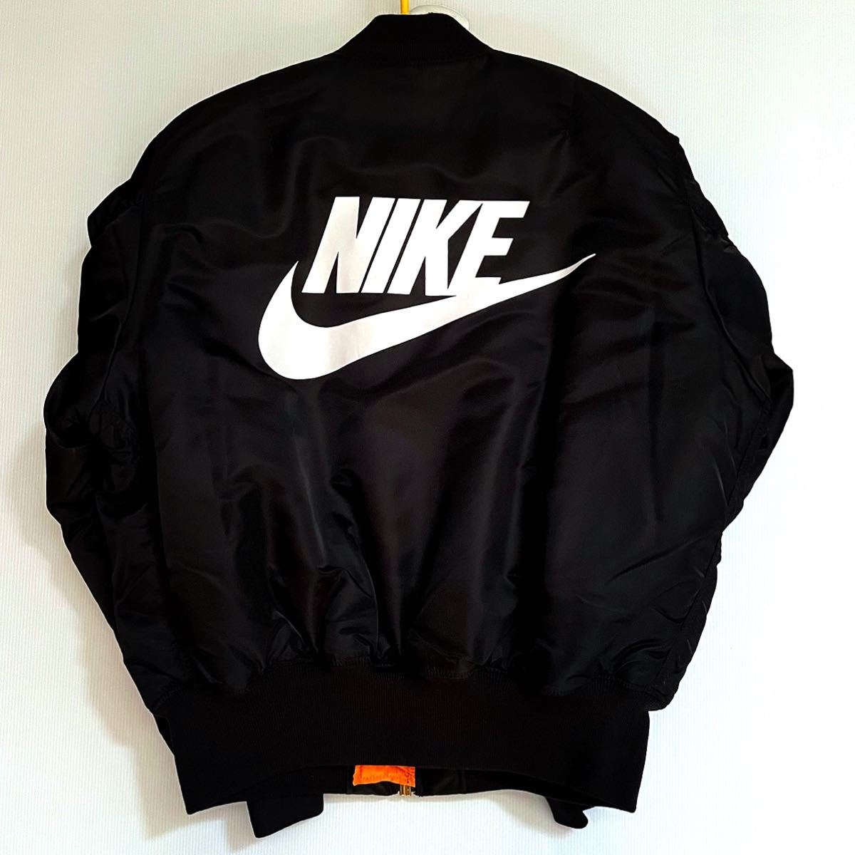 希少!美品☆ALPHA × NIKE☆アルファ × ナイキ☆MA-1 フライト 