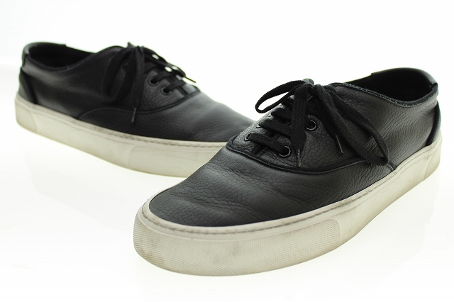 サンローラン パリ SAINT LAURENT PARIS VENICE ヴェニス レザー スニーカー M 587415 42 黒 ブラック ▲☆AA★ 211208 0055 メンズ