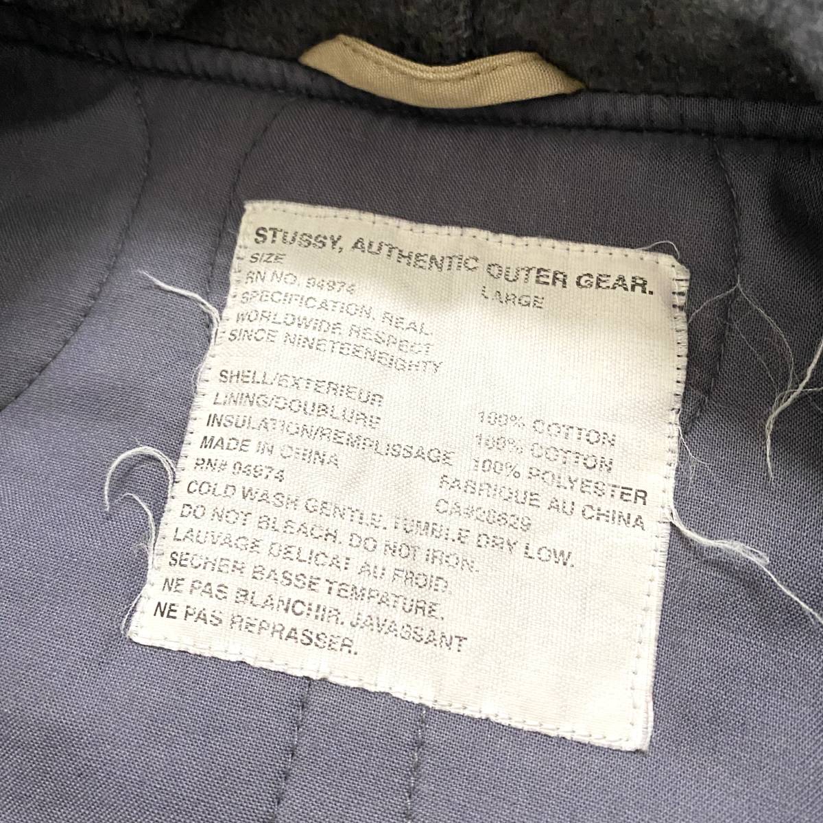 STUSSY フード付き コーチジャケット Lサイズ オールドステューシー  
