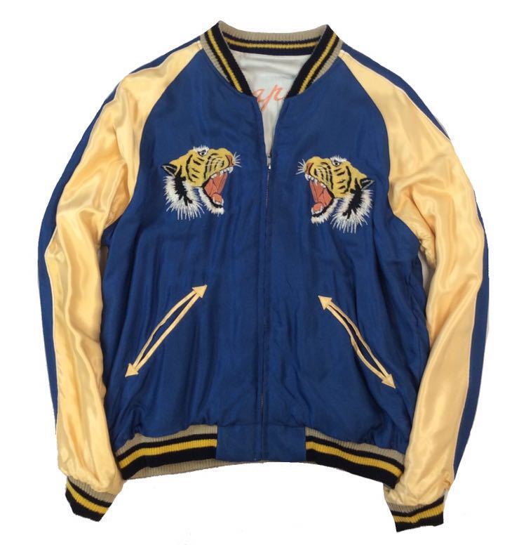 低価，お買い得 東洋エンタープライズ リバーシブル スカジャン スーベニアジャケット タイガー 鷹 L(Lサイズ)｜売買されたオークション情報、yahooの商品情報をアーカイブ公開 - オークファン スカジャン