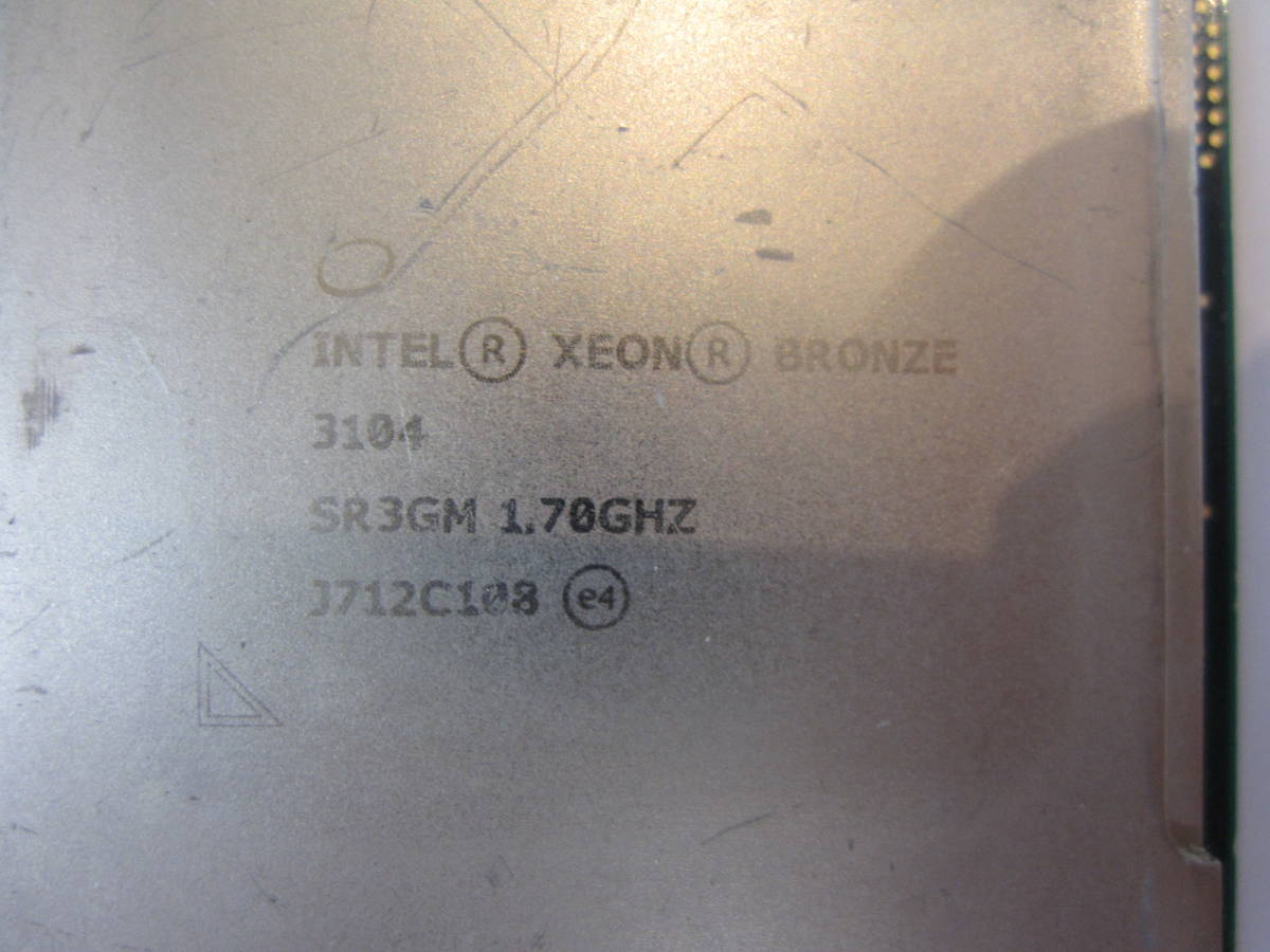 [R065]動作未確認 Xeon Bronze 3104 SR3GM FCLGA3647 2個セット ジャンク品 - 9，393円 ...