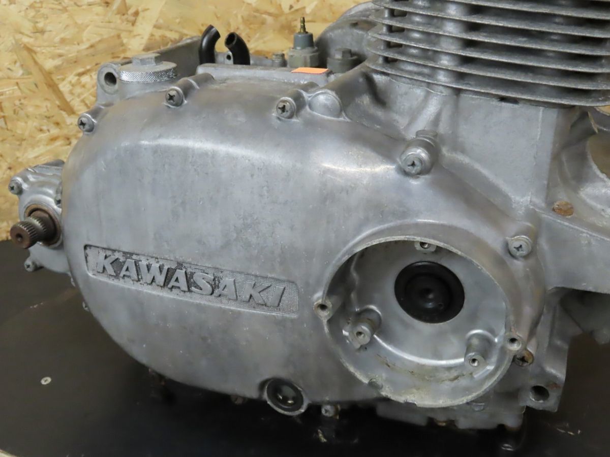 1976年 Z750Twin ツイン KZ750B 実動エンジンASSY【280L】 Z750T-D-087 