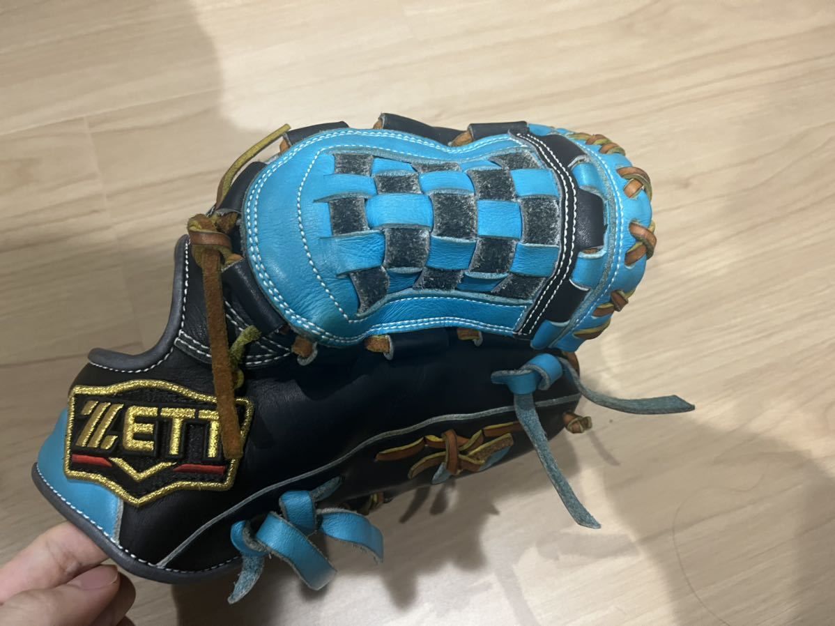 ZETT 青緑色 源田選手モデル　グローブ ZETT (ゼット) PROSTATUS 軟式グローブ 源田モデル グリーン