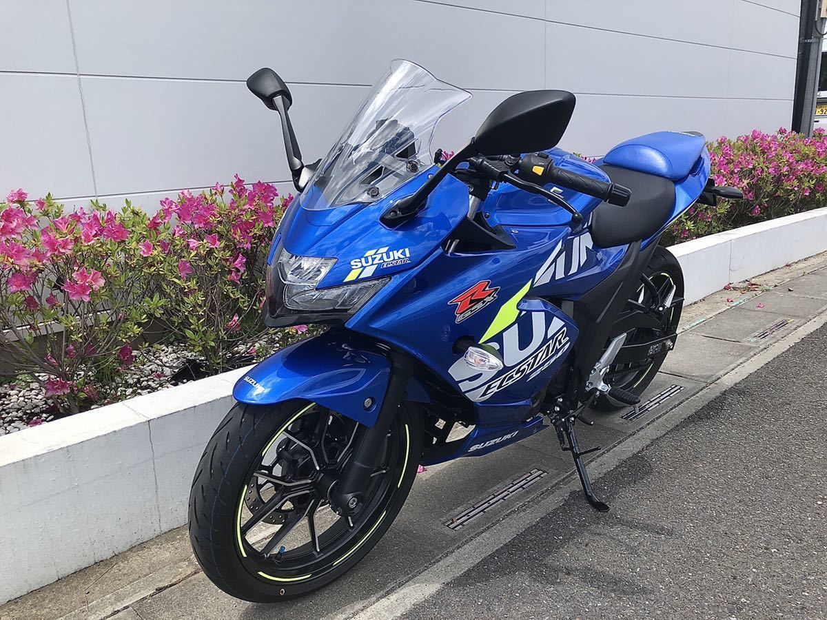 GSX250R用社外バブルスクリーン GIXXER ジクサーSF250流用装着 使用少