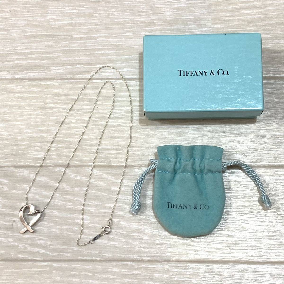 TIFFANY&Co. ティファニー ラビングハート ネックレス シルバー925 箱 