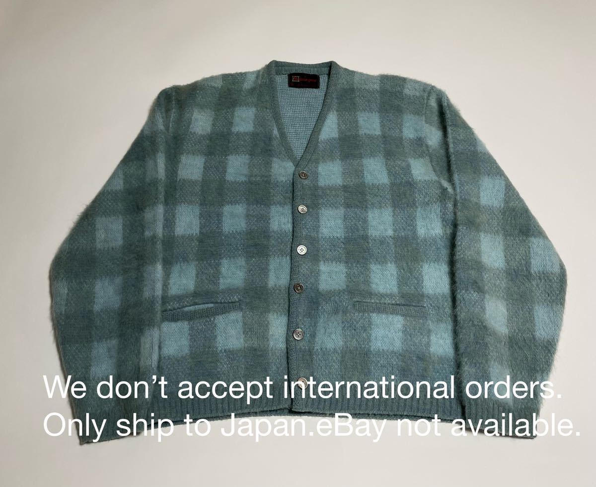 60s ヴィンテージMunsingWear モヘア カーディガン チェックパターン 