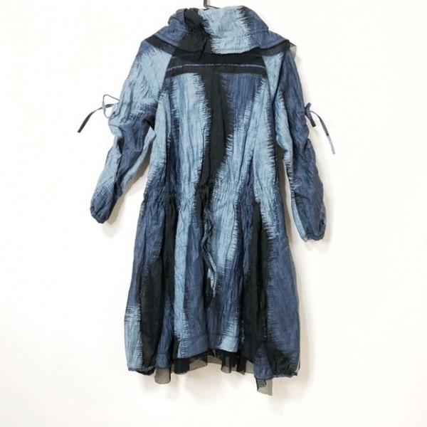 エイココンドウ EIKO KONDO サイズ42 L - ライトブルー×黒 レディース 