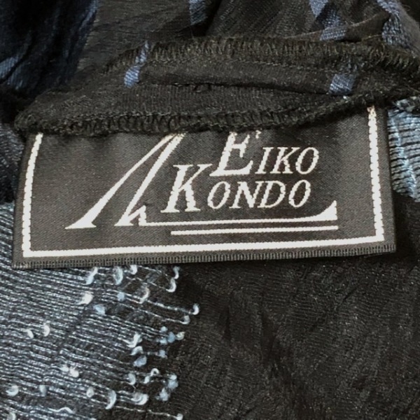 エイココンドウ EIKO KONDO サイズ42 L - ライトブルー×黒 レディース 