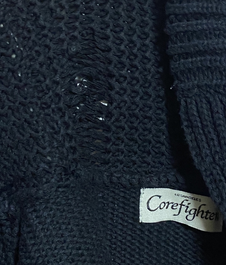 ☆Corefighter コアファイター ショールカラー カーディガン コットン