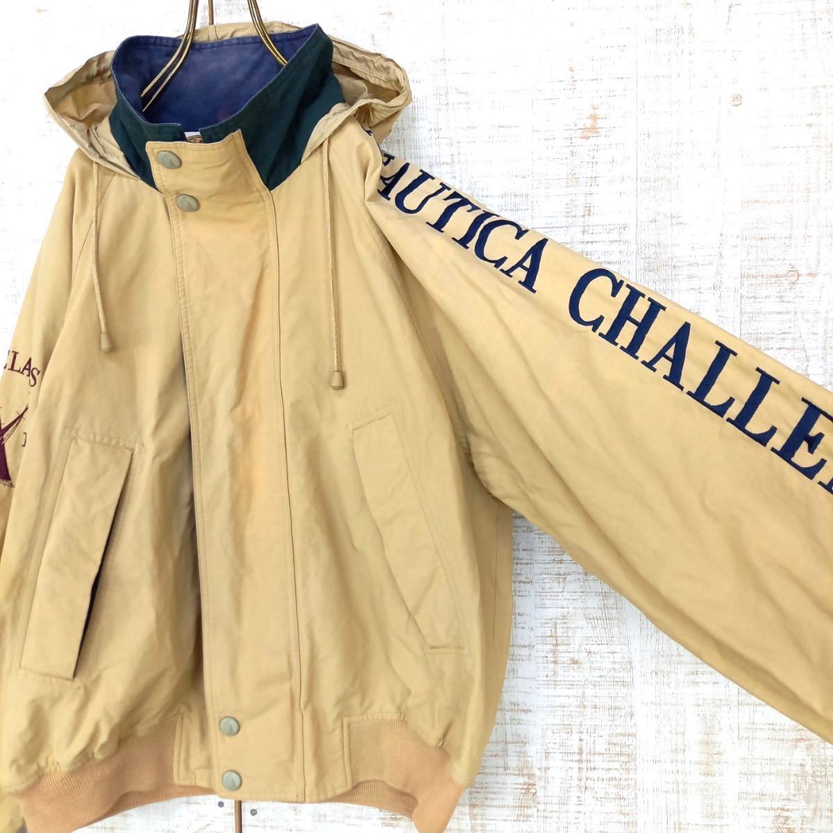 希少！NAUTICA ノーティカ ヴィンテージ マウンテンパーカー 刺繍ロゴ 