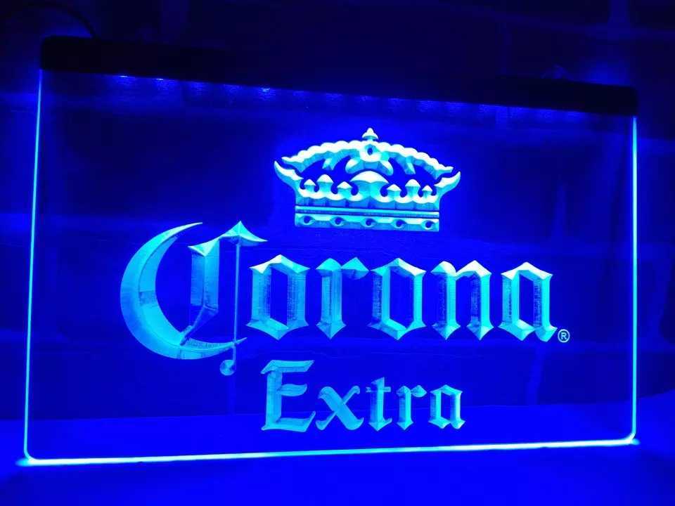 ♡激レア♡非売品Coronaコロナビール 木彫風LED看板ライト南国