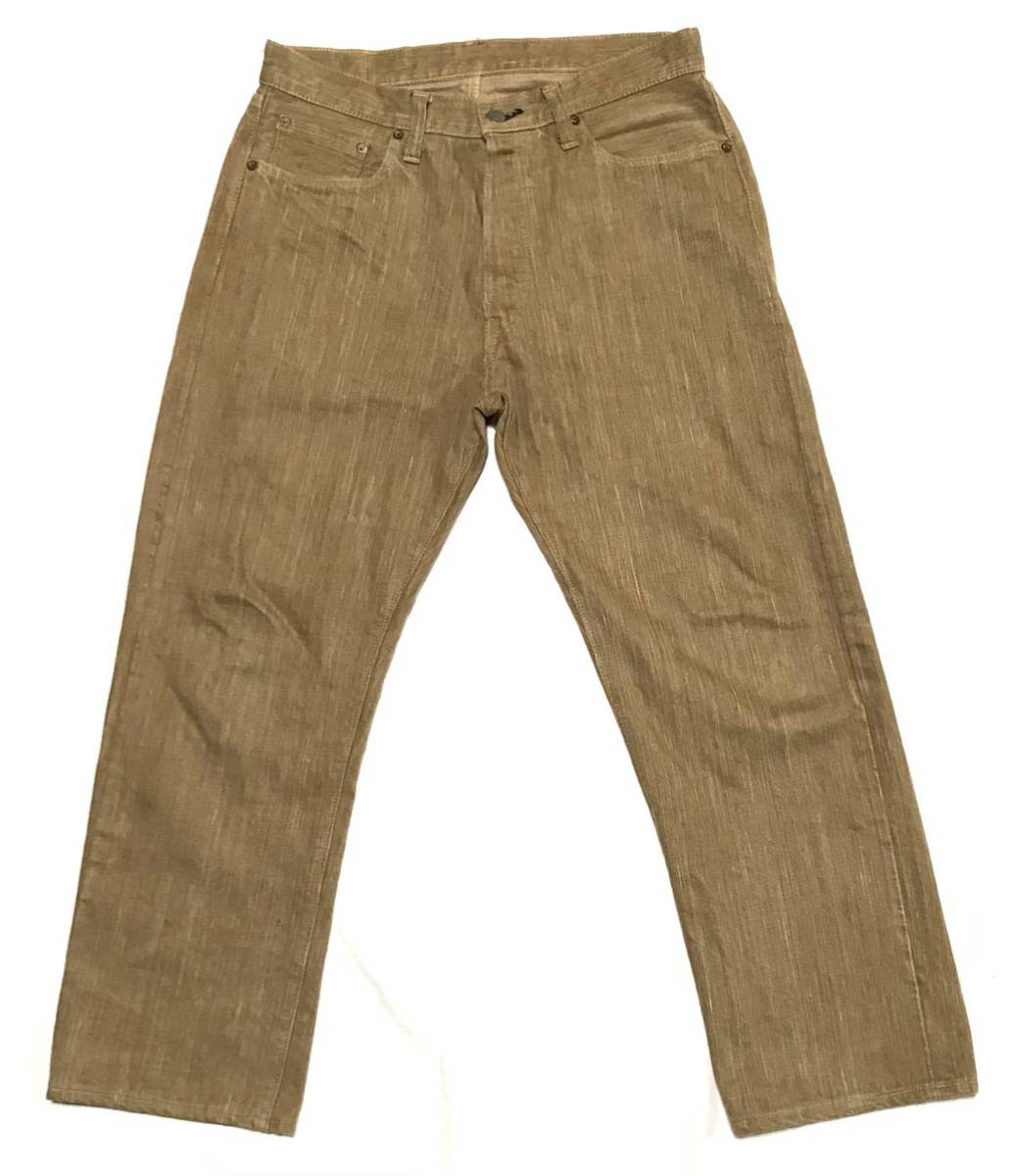 美品】SugarCane シュガーケーン 沖縄産砂糖黍柿渋染 ストレート 