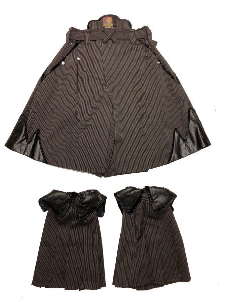 卓矢エンジェル袴短パンツ＋脚絆セット青 卓矢ヱンジェル 袴ショートパンツ