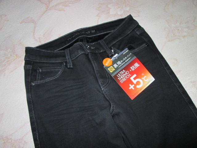 防風 裏地あったか スキニー デニム パンツ 暖パン ジーンズ しまむら Closshi クロッシー 裏起毛 暖か 黒 ブラック ウエスト 64 W25 約64cm 売買されたオークション情報 Yahooの商品情報をアーカイブ公開 オークファン Aucfan Com