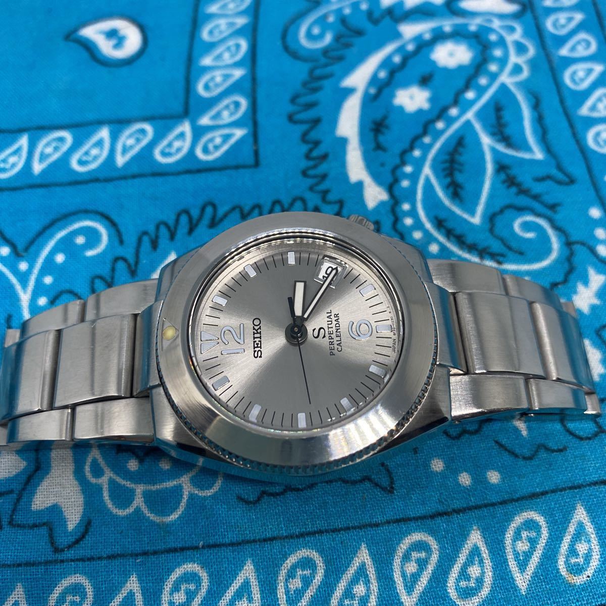カレンダー設定済 SEIKO セイコー クォーツ SUS サス PERPETUAL