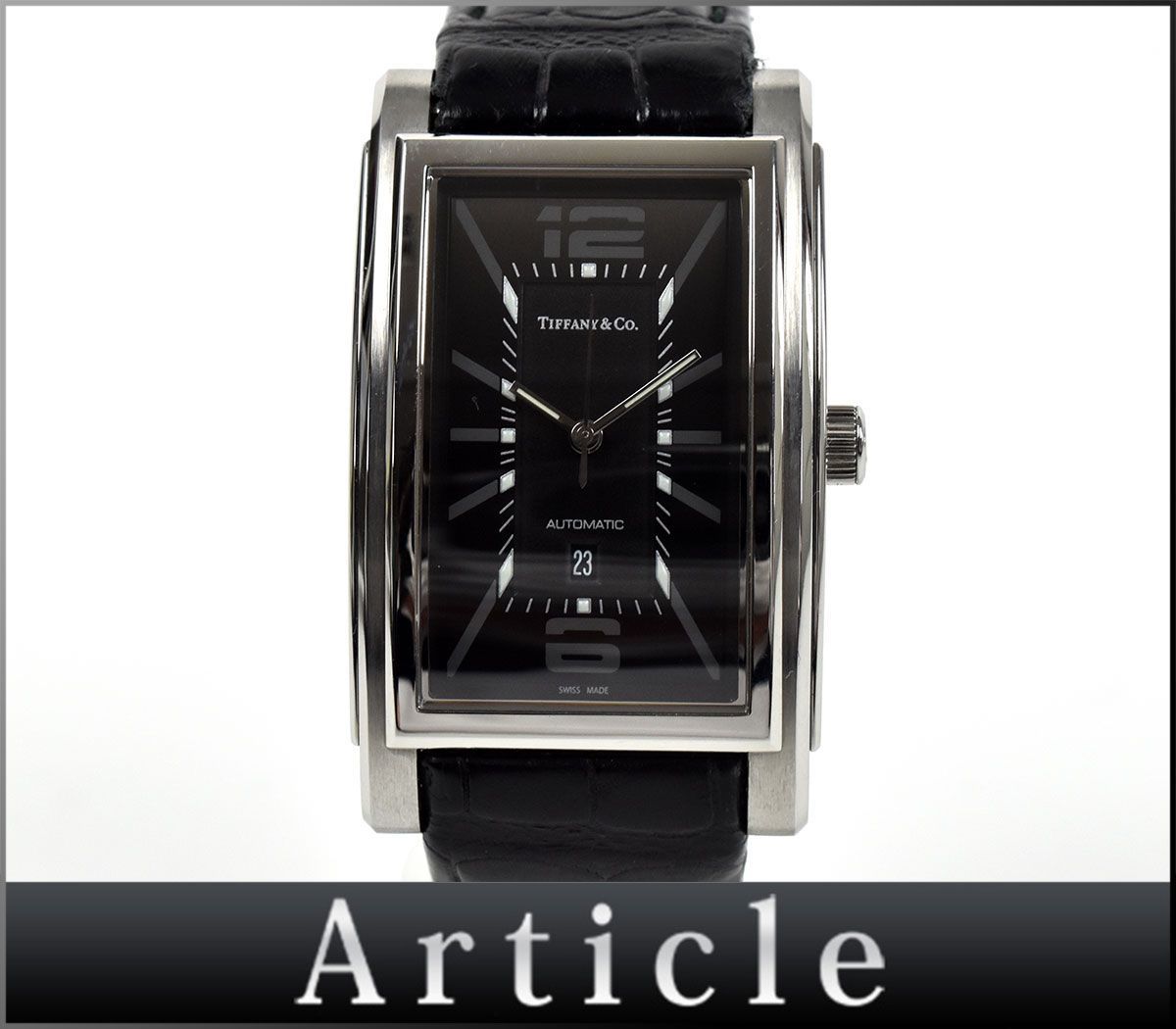 115609 Tiffany&co ティファニー グランドオートマチック 腕時計 デイト 自動巻き Z00316810A10A-70A SS ...