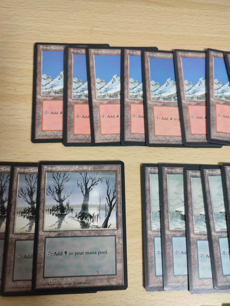 MTG アイスエイジ 冠雪土地 119枚