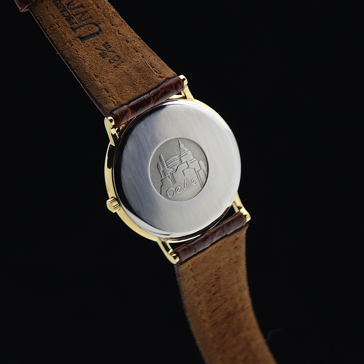 1円～ 美品 薄型軽量 電池交換済 OMEGA オメガ デビル デイト 