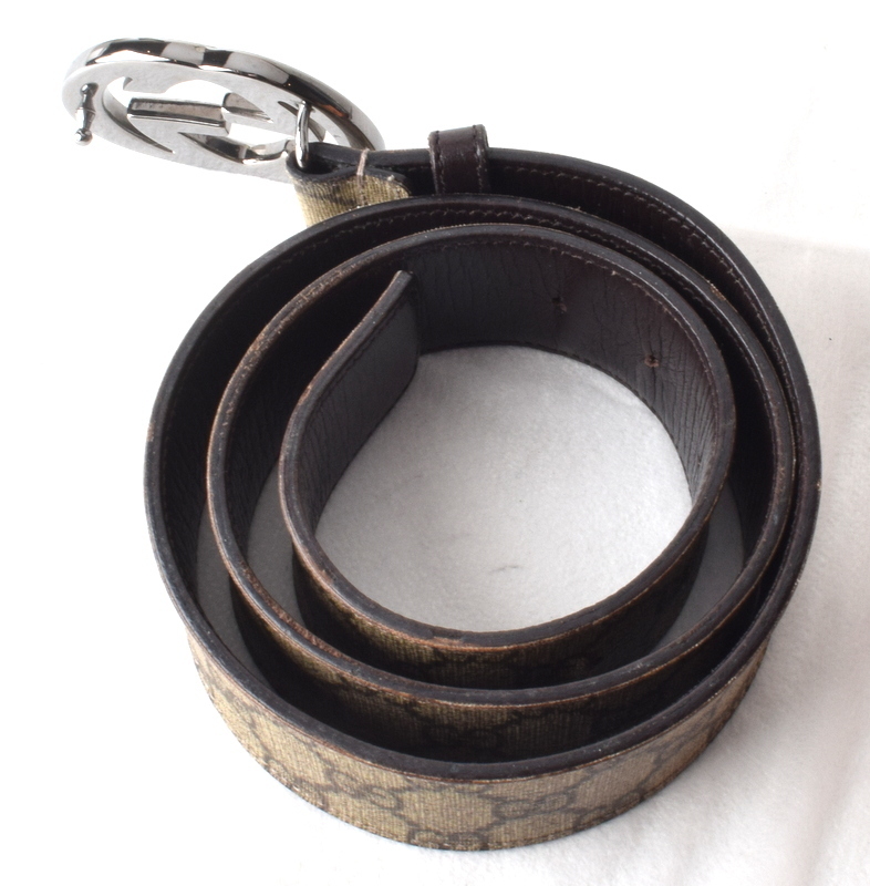 1円スタート!! GUCCI グッチ 【インターロッキングG GGスプリーム