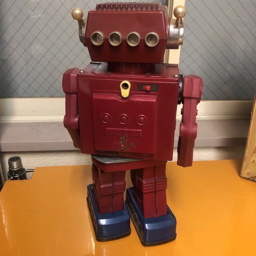 動作未確認 火星大王 玩具 ブリキ 昭和レトロ ロボット ホビー 堀川