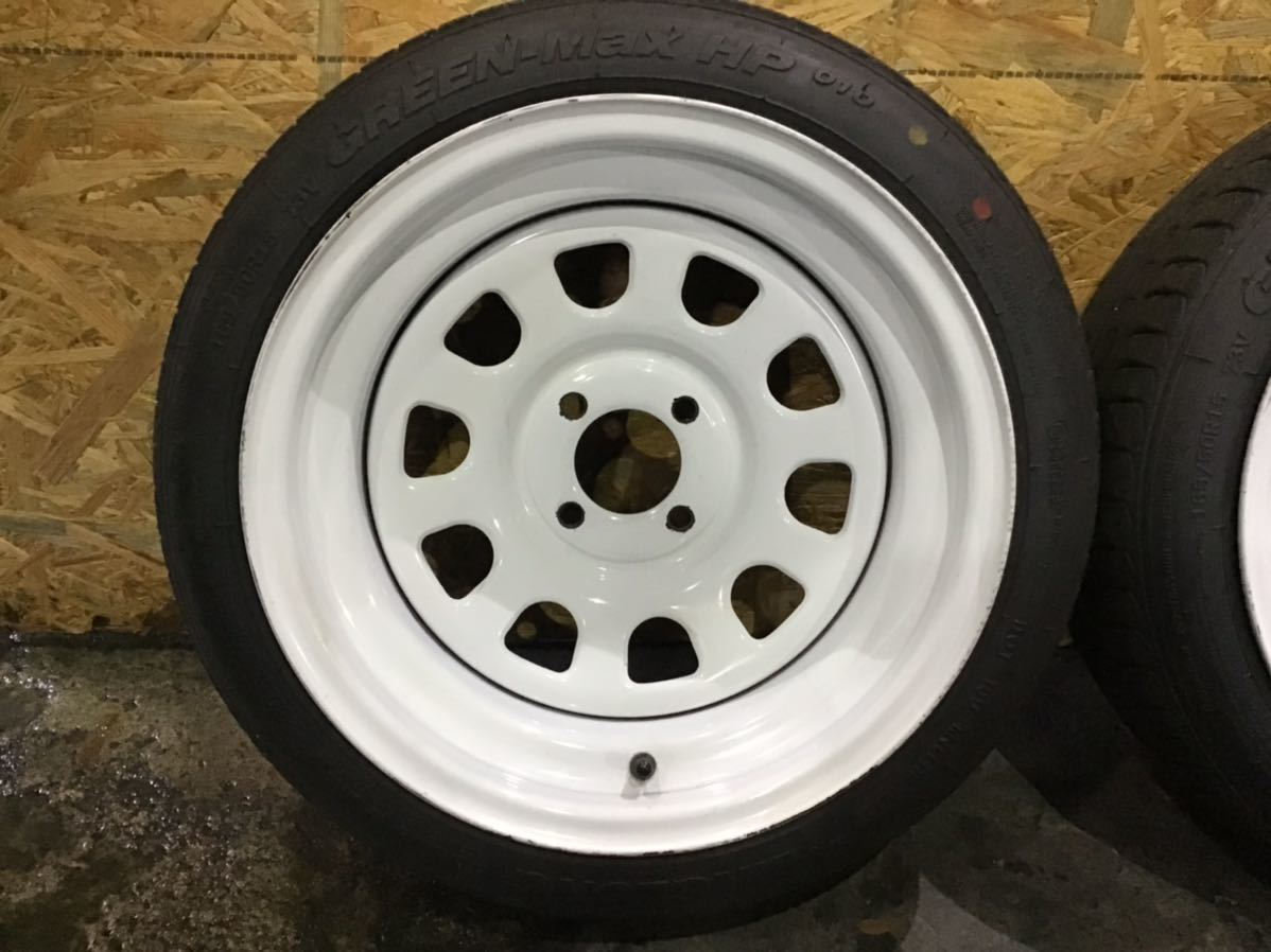 アクア純正　スチールホイール　デイトナ風　165/50R15 アクア純正 スチールホイール デイトナ風 165/50R15 アクア純正