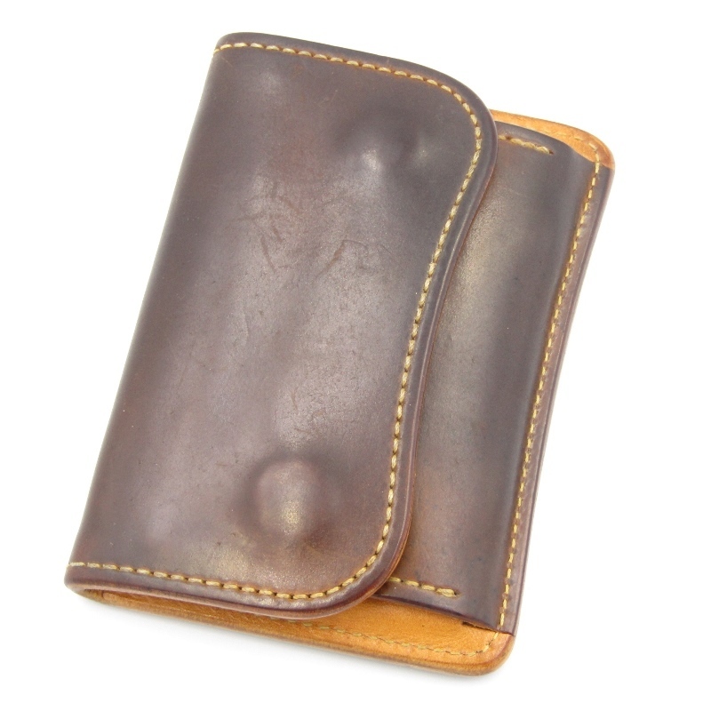 ¥1~ WILDSWANS × JUNKY STYLE ワイルドスワンズ 小銭入れ シェルコードバン 別注 タング サドル 2個限定 バーボン 80001712