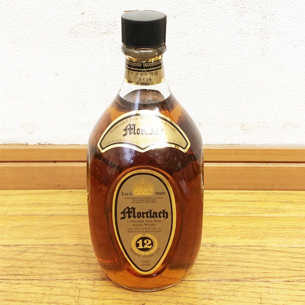 未開栓/ジョニーウォーカー/モートラック/ラベル剥がれ有り/12年  