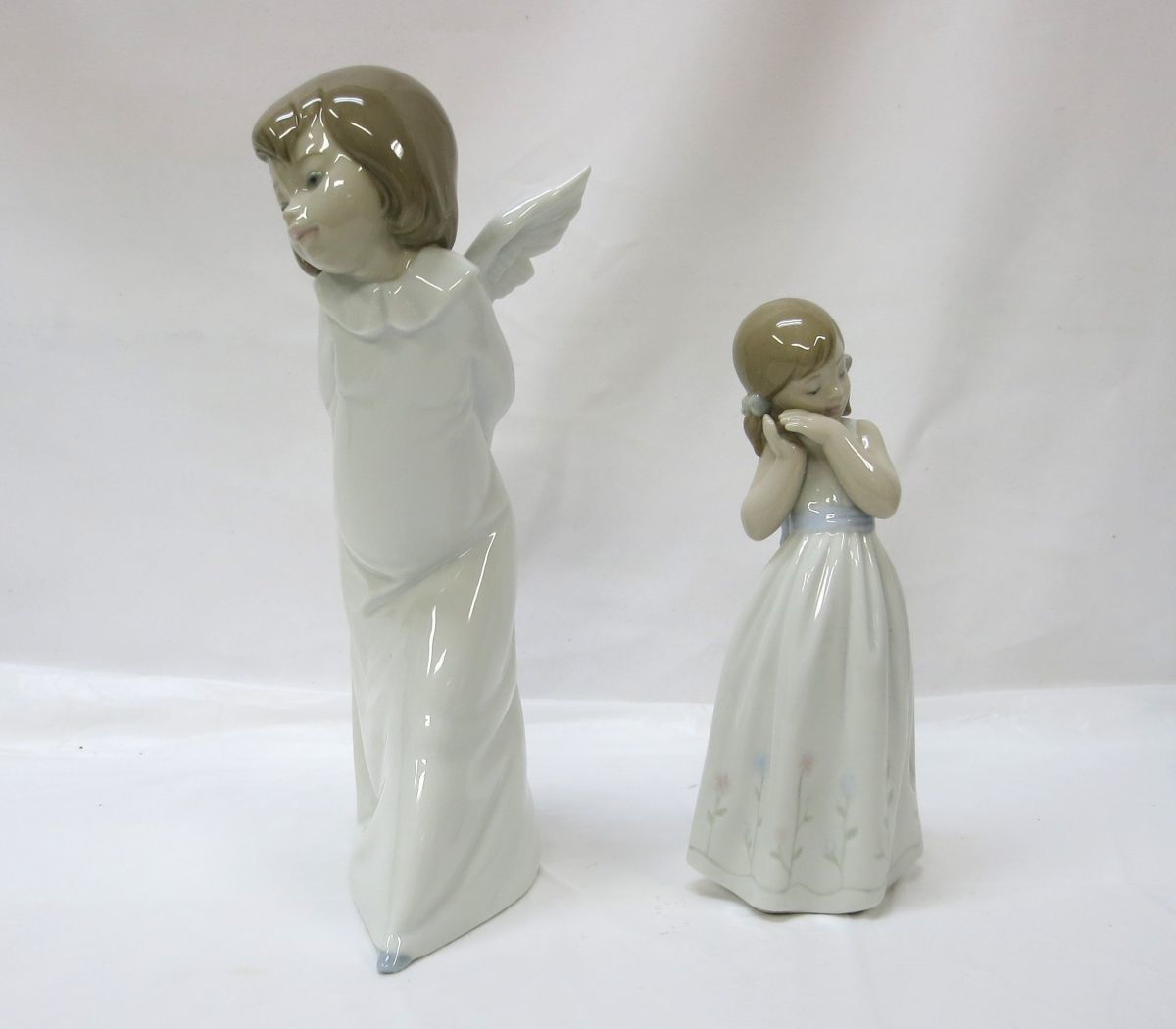 1000円スタート フィギュリン LLADRO リヤドロ 2点 天使の考え事 4960 
