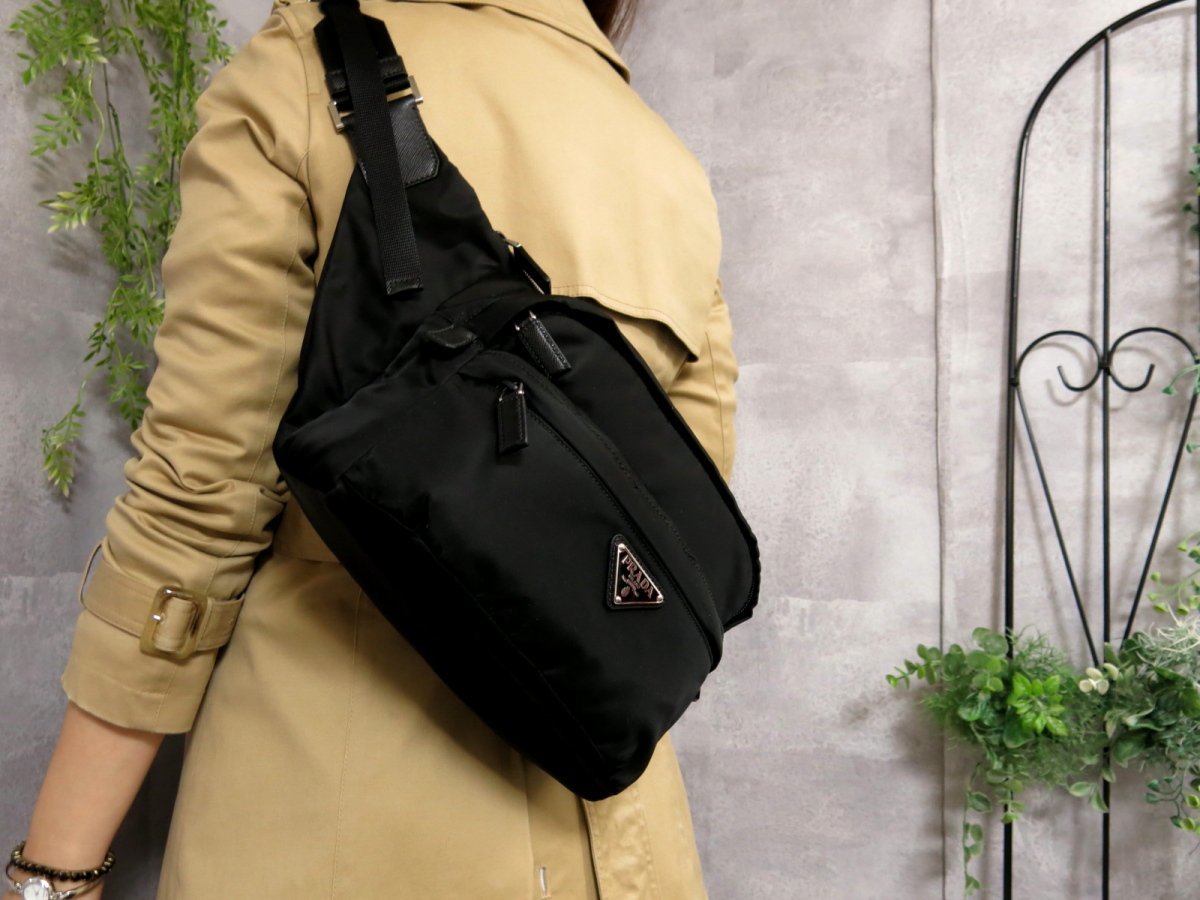 PRADA プラダ ナイロン ポコノ - | サ リュックサック メンズ 美品 