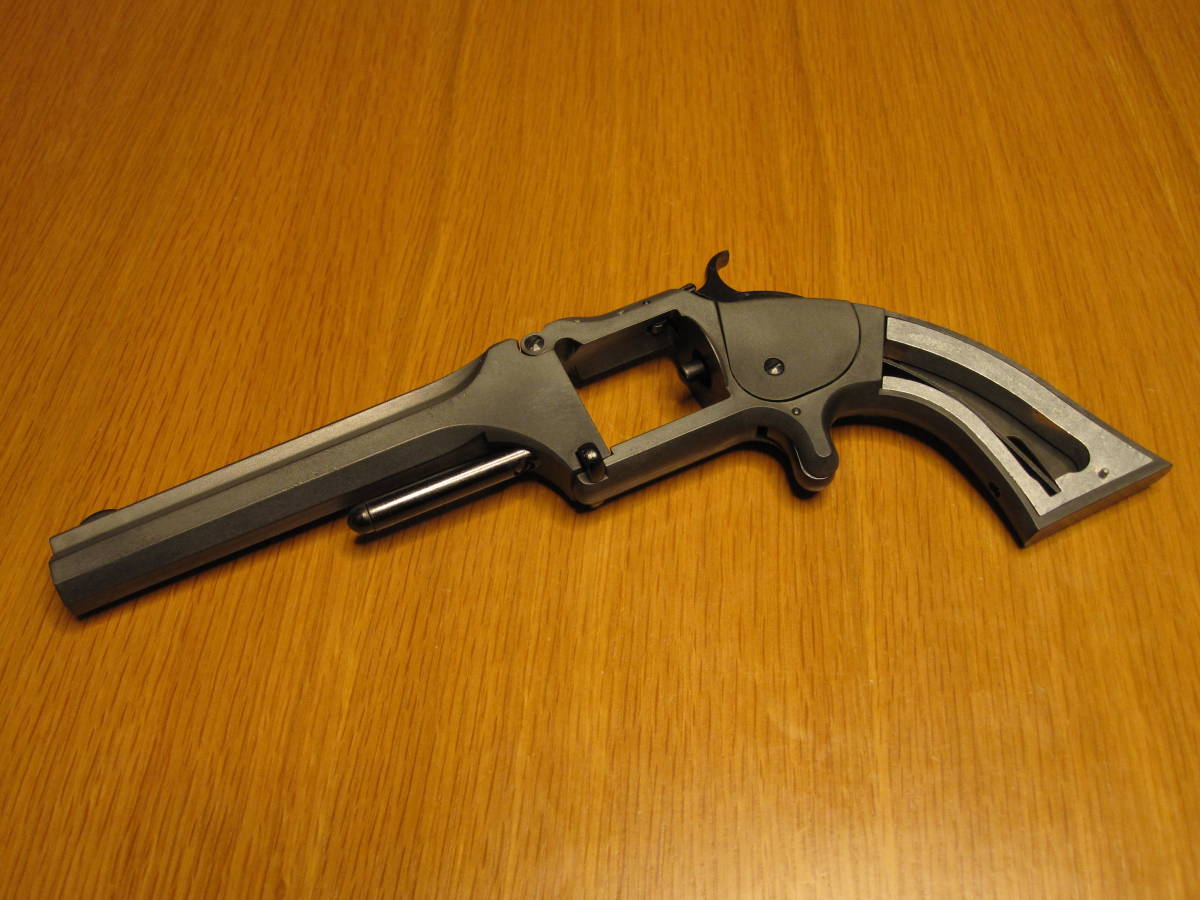 坂本龍馬の銃 S&amp;W Army Model2 マルシン] 0 Model 特製化粧箱入プレミアム マルシン 坂本龍馬の愛銃「S&amp;W ダミー 木製グリップ Army」を再現したダミーカートリッジ仕様 S\u0026W モデル2アーミー S&amp;W・モデル2