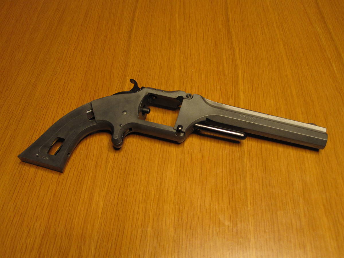 坂本龍馬の銃 S&amp;W Army Model2 マルシン] 0 Model 特製化粧箱入プレミアム マルシン 坂本龍馬の愛銃「S&amp;W ダミー 木製グリップ Army」を再現したダミーカートリッジ仕様 S\u0026W モデル2アーミー S&amp;W・モデル2