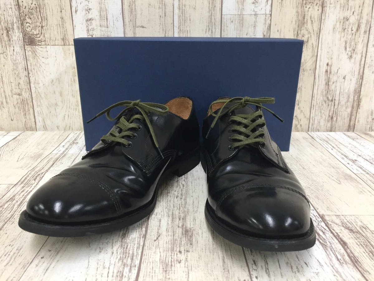  153B Sanders 1128B Military Derby Shoe Black Polishing Leather サンダース 靴(その他)｜売買されたオークション情報、yahooの商品情報をアーカイブ公開 - オークファン その他