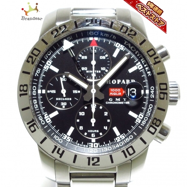 人気SALE，定番人気 Chopard ショパール 腕時計 ミッレミリア 15/8992 メンズ SS/クロノグラフ/裏スケ 黒(ショパール)｜売買されたオークション情報、yahooの商品情報をアーカイブ公開 - オークファン ショパール