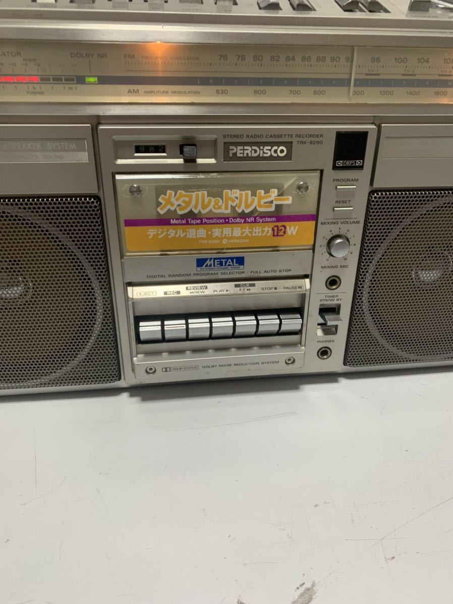 HITACHI 日立 パディスコ TRK-8290 ラジカセ ラジオ受信音出し 確認 ジャンク TRK-8290 ラジカセ HITACHI : 動作未確認 □送料無料□HITACHI