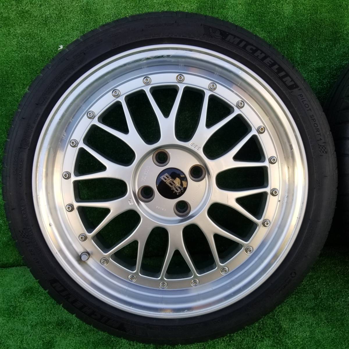 BBS LM198 17インチ 4本SET 7.5J+40 4穴100 MICHELIN PILOT SPORT 4 