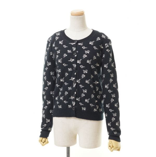 MD4338#MARC JACOBS/マークジェイコブス*カシミヤ100％*花柄*クルー 