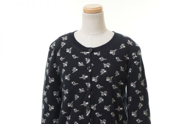MD4338#MARC JACOBS/マークジェイコブス*カシミヤ100％*花柄*クルーネック*