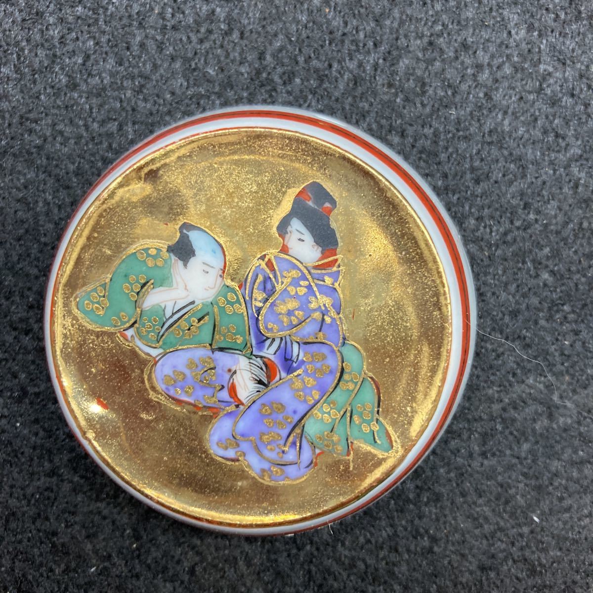 九谷焼 春画 酒器 金彩 ぐい呑み 盃 - 三つ盃 色絵 Yahoo!オークション