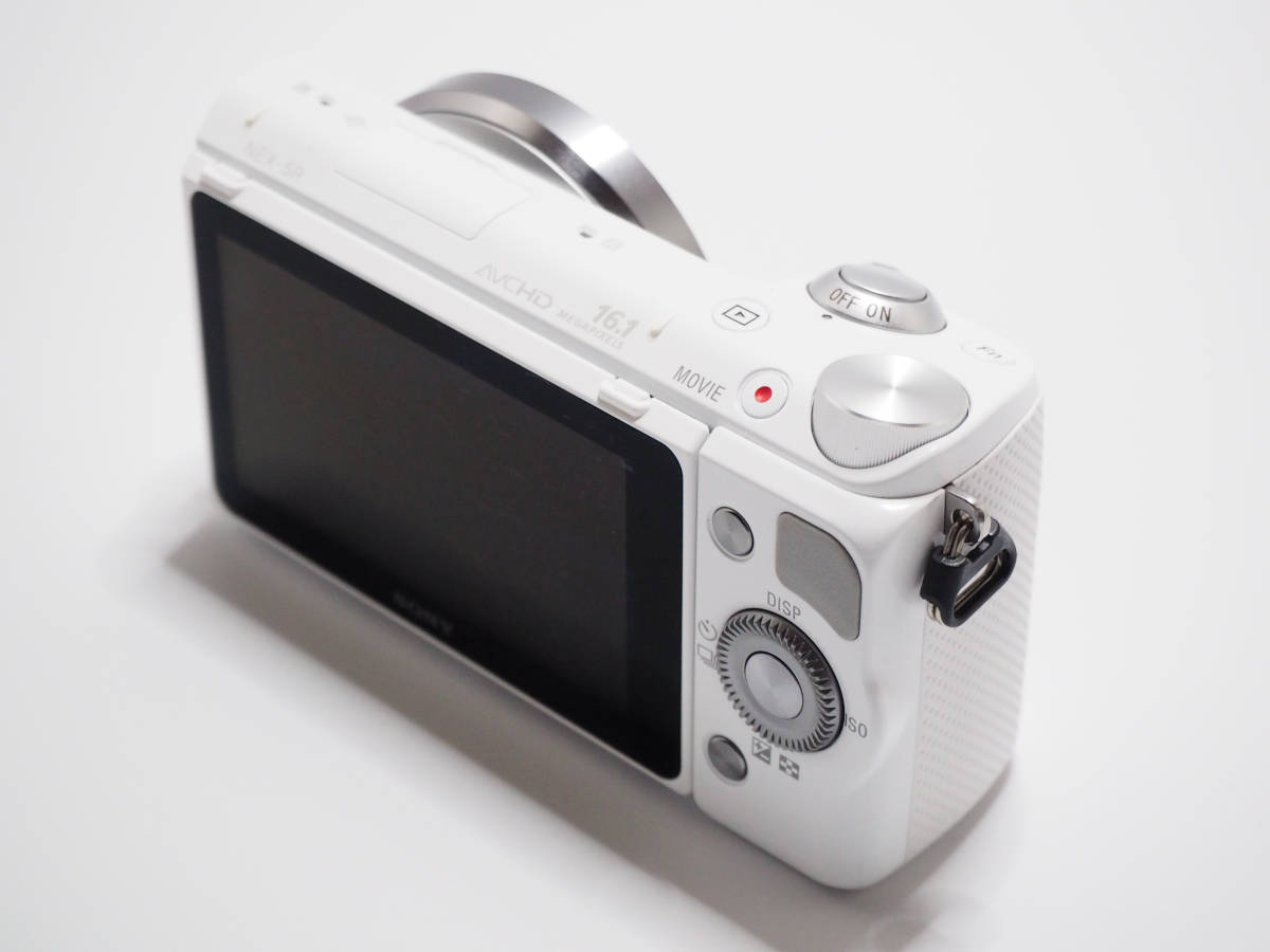 【動作良好】SONY α NEX-5R ホワイト ボディ 自撮り Wi-Fi SONY NEX 5R ボディ 動作確認済 NEX-5R SONY ボディ カメラ ☆極上品☆