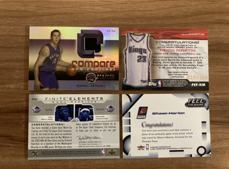 NBAコレクション処分!!ジャージカード10枚セット!!デュアルジャージ 