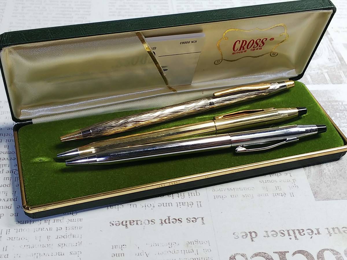 【2026，本物保証】 0107 cross ボールペン 総柄 レア 3本セット(クロス)｜売買されたオークション情報、yahooの商品情報をアーカイブ公開 - オークファン クロス