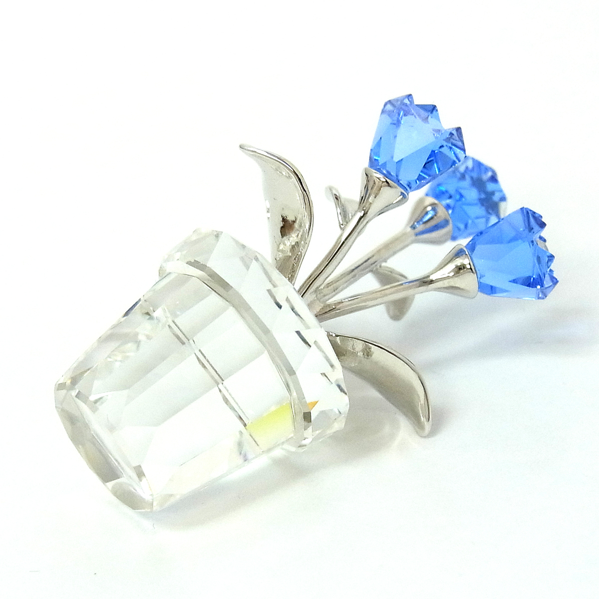 1円 スワロフスキー 626873 忘れな草 置物 クリスタル オブジェ