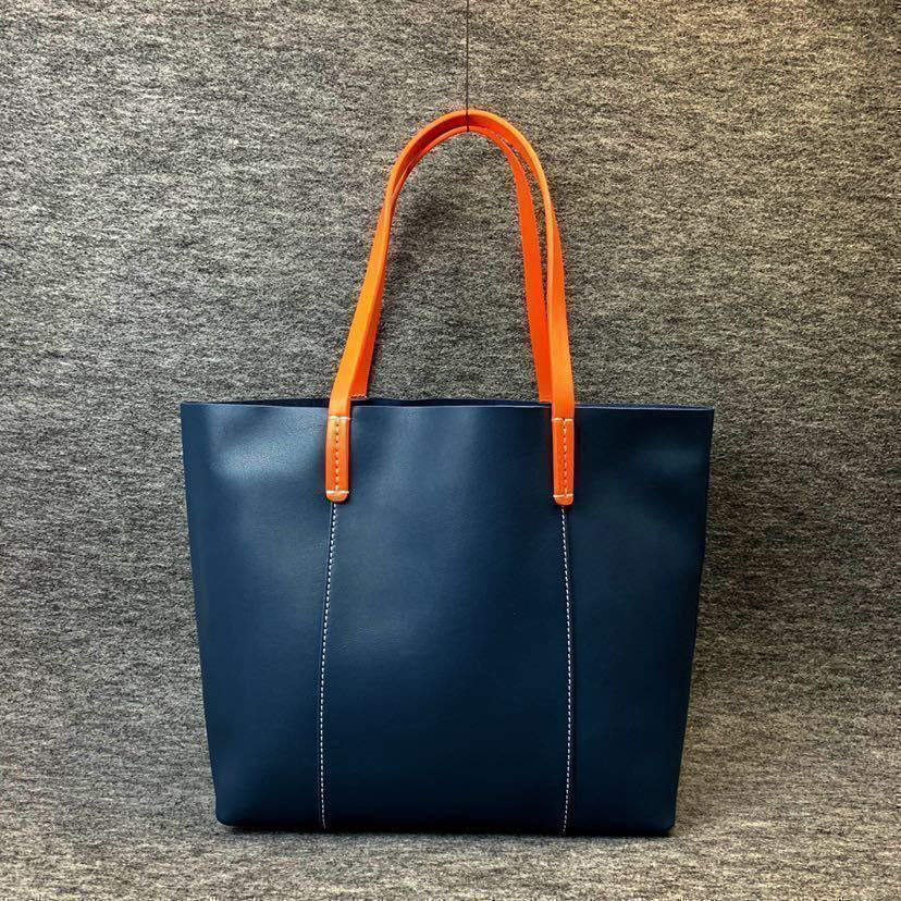 本革 イタリアン メンズ トートバッグ ネイビー バック レザー トート  