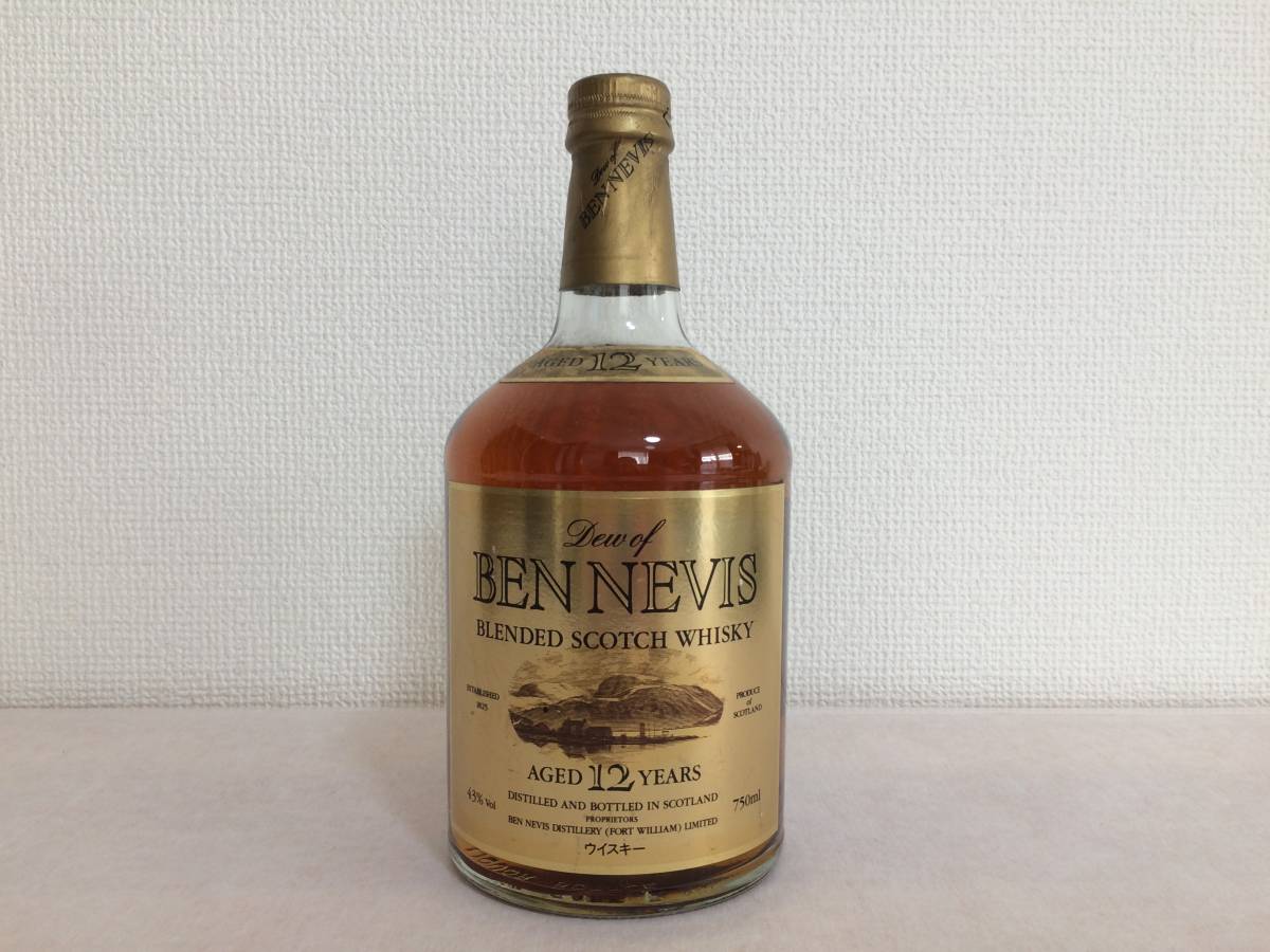 スコッチ Nevis ベン ネヴィス NEVIS 古酒☆デュー 750ml ※ 43% 12年