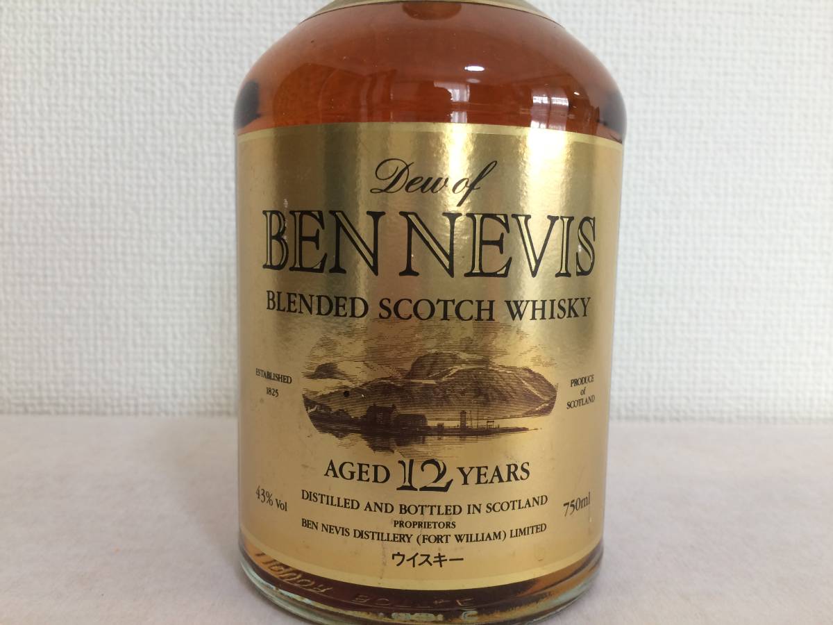 スコッチ Nevis ベン ネヴィス NEVIS 古酒☆デュー 750ml ※ 43% 12年