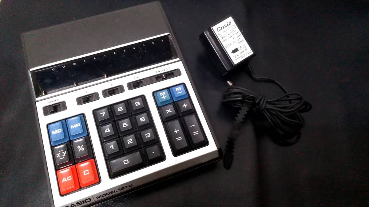 レトロ 電卓 CASIO カシオ レトロ 電卓 MODEL 121-U - Casio Model 121 