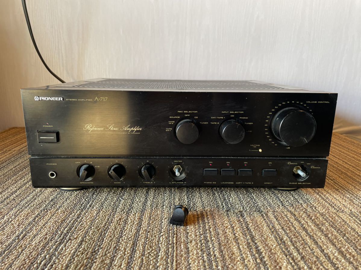 音出し確認】 Pioneer A-717 プリメインアンプ 通電音出し確認済