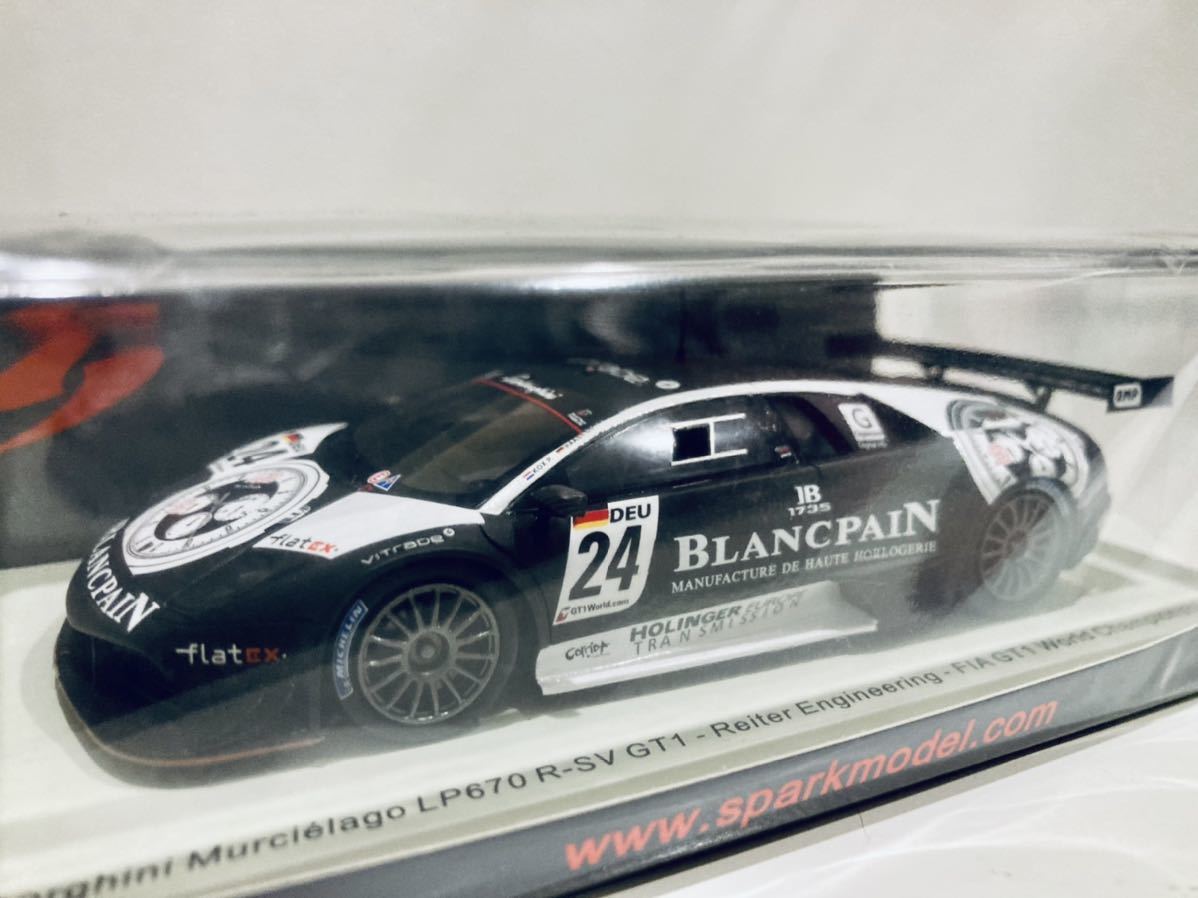 ムルシエラゴ ランボルギーニ 1⁄43 LP670 R-SV GT1 SV MATTEL⁄マテル1